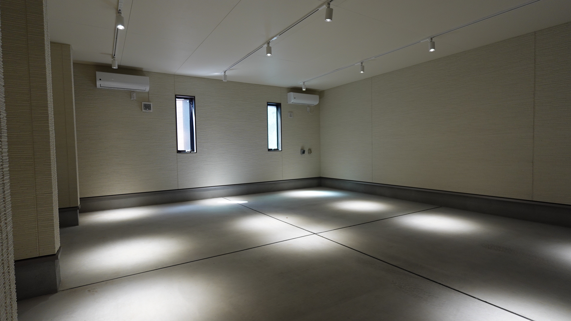 ガレージスペースの奥行きは6.2m
