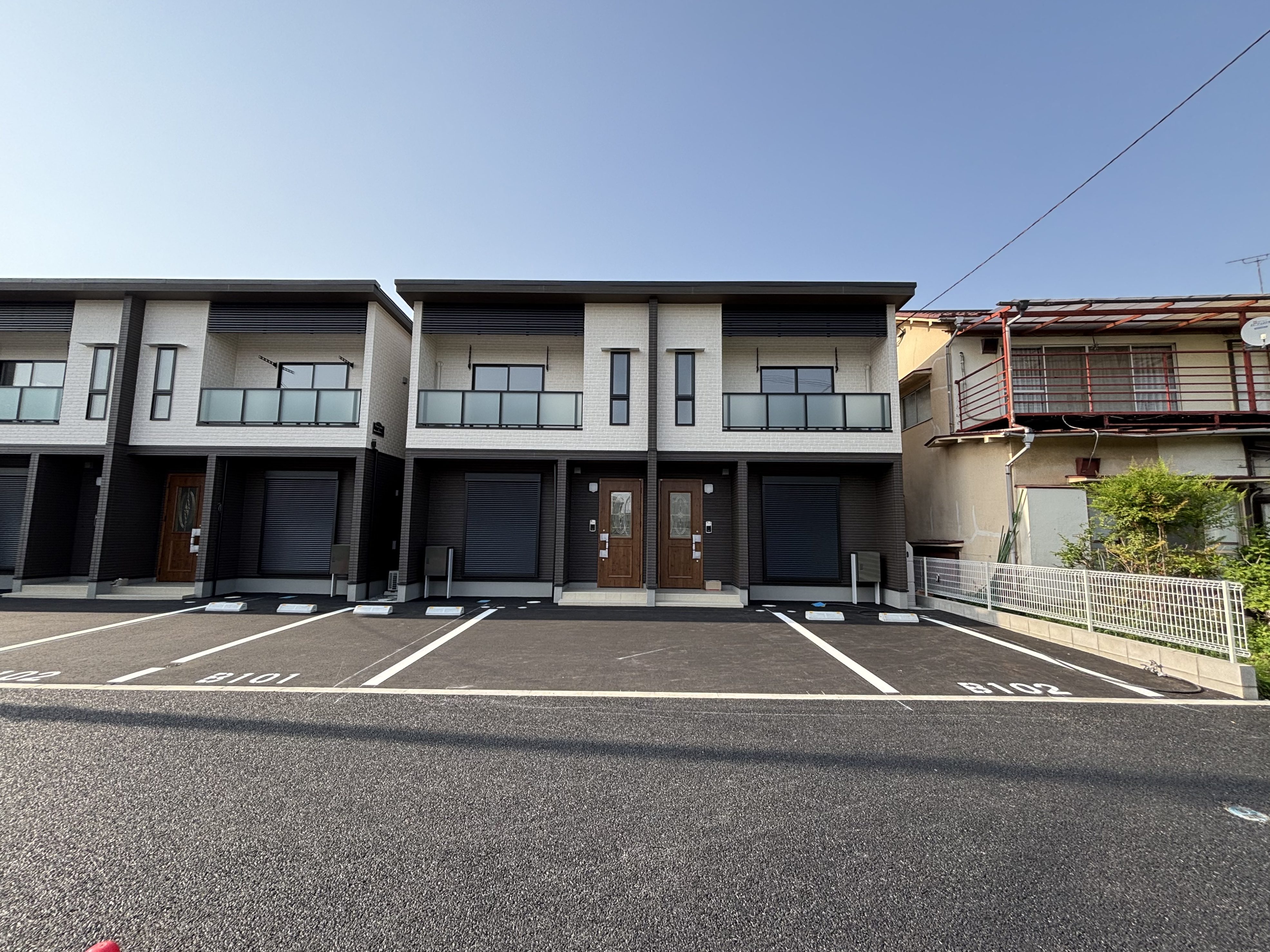 宇都宮市平松のメゾネット型賃貸住宅「ピースパイン」の外観②