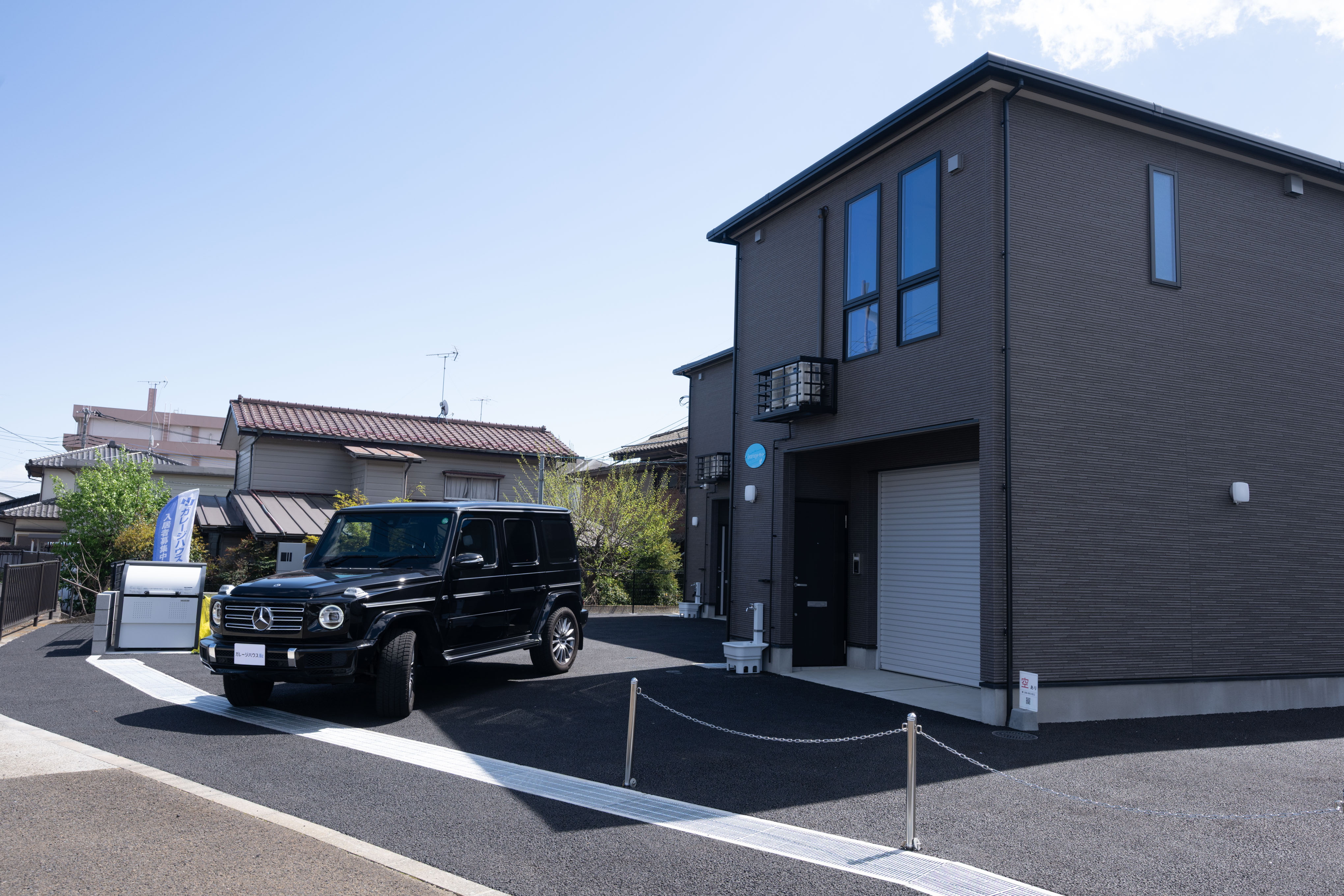 八王子市のガレージハウス「Garage清水」の外観②